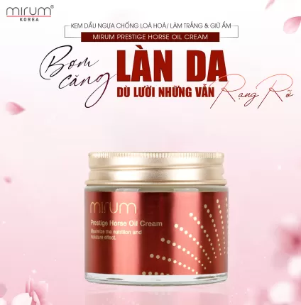 Kem dầu ngựa Mirum 70ml - Kem chống lão hóa, trắng da và giữ ẩm - Mirum Prestige Horse Oil Cream